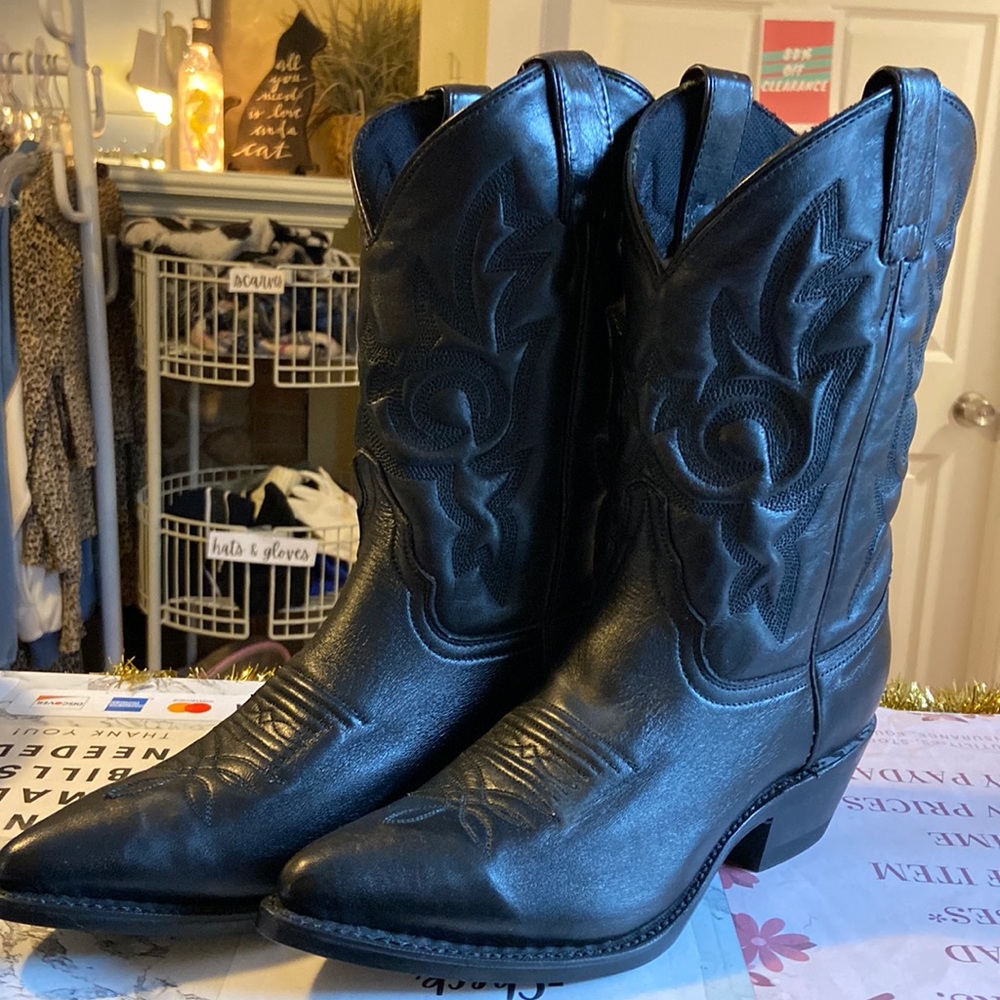 Diamond J cowboy bots size 6